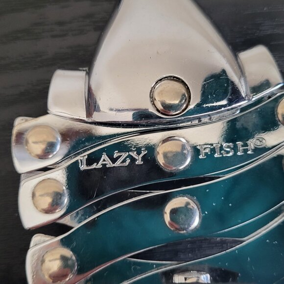 BARCRAFT LAZY FISH WINE BOTTLE CORKSCREW OPENER STAINLESS STEEL - Picture 6 of 7